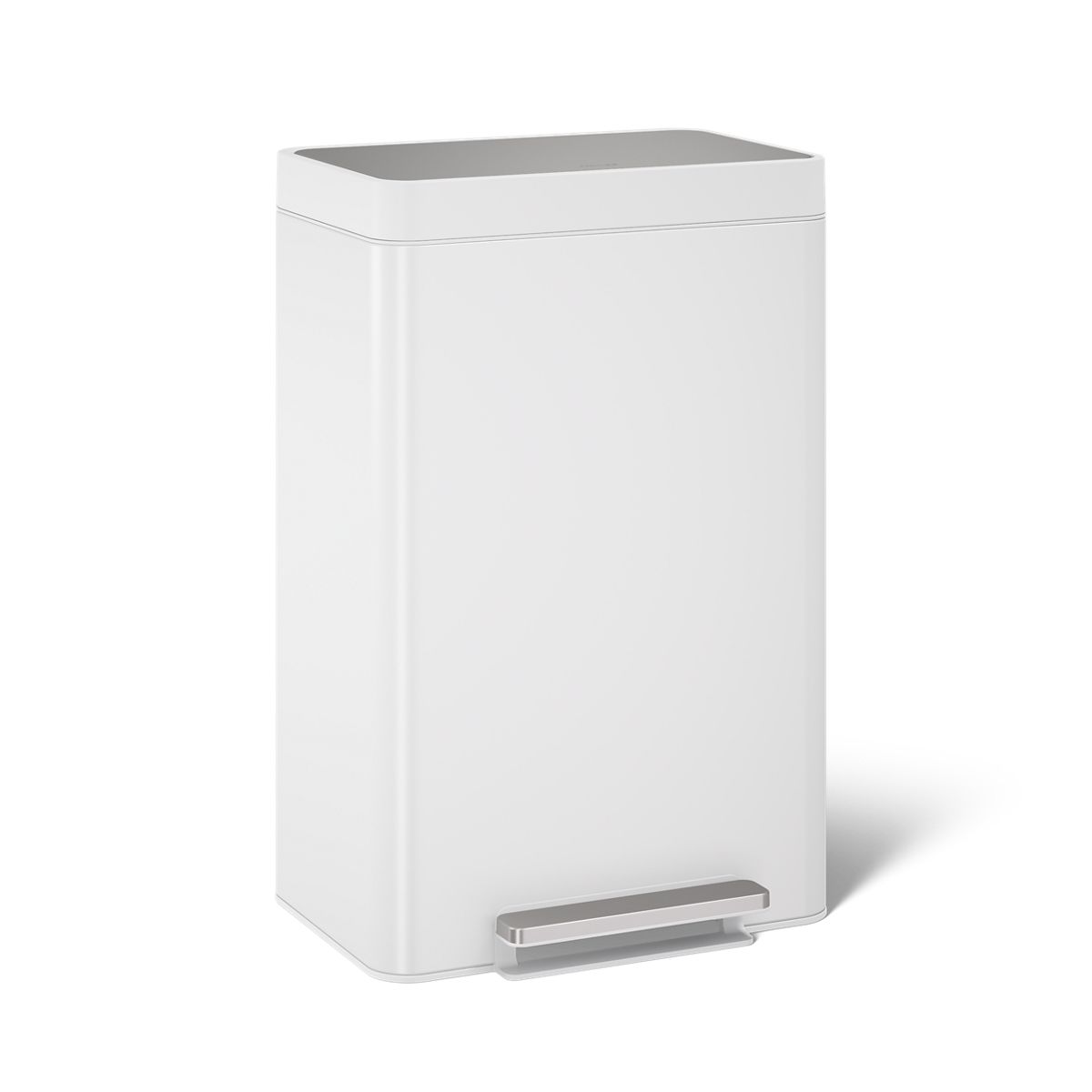KOHLER K-20940 13-gallon stainless steel step trash can